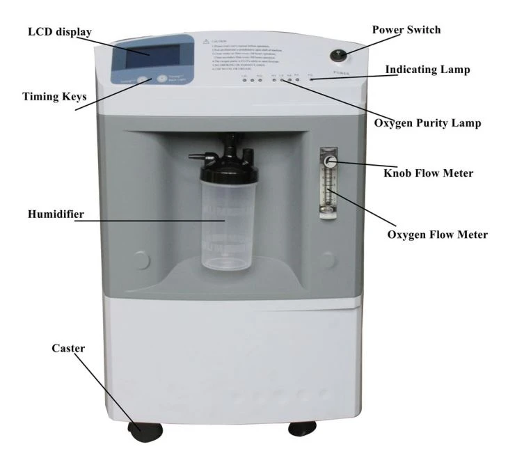10 Liter 1.4 Bar Pressure Oxygen Concentrator Used For Cutting Glass